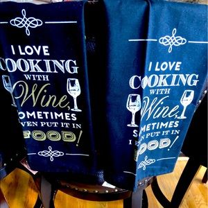 Wine tea towels! All brand new....6 total